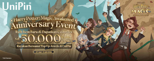 [Anniversary Event] Rayakan Anniversary Harry Potter: Magic Awakened & Dapatkan Cashback s.d 50.000 UniPin Credits